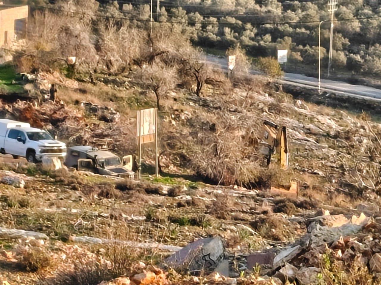 جانب من التجريف